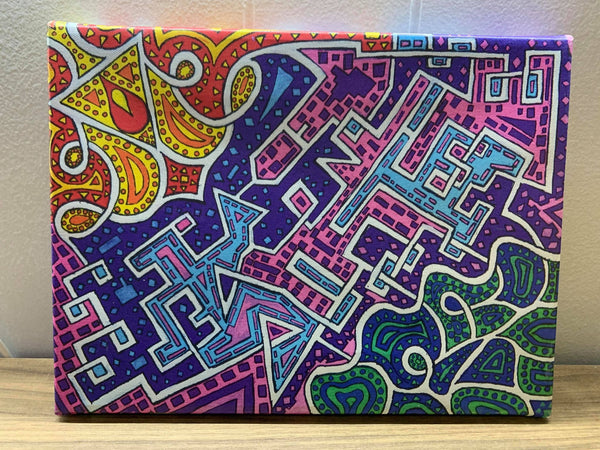 Space Bacon Inspired Original Artwork - Stretched Canvas