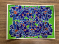 Space Bacon Inspired Original Artwork Postcard