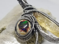 Wire Wrapped Silver Pendant