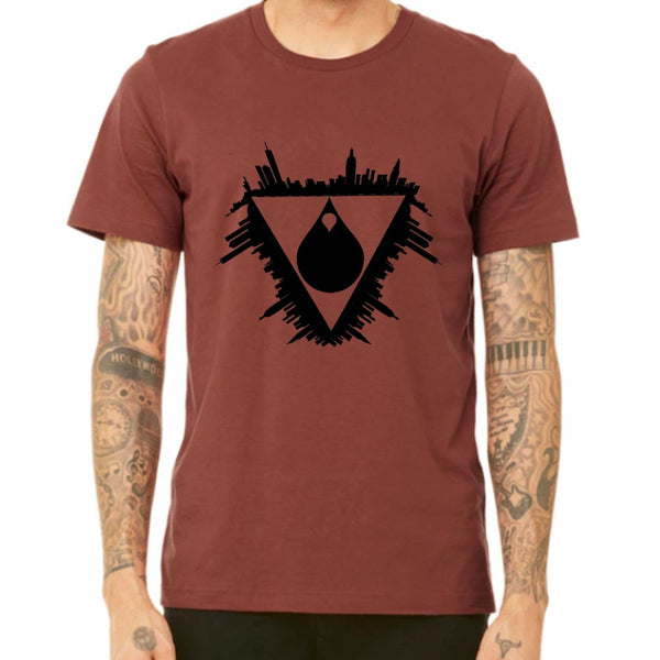 Space Bacon NYC skyline Dripple - Unisex Tee Shirt