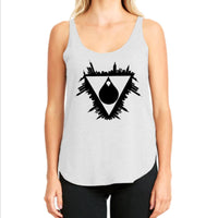 Space Bacon NYC skyline Dripple - Women's Flowy Tank Top