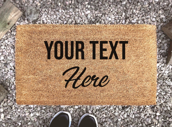 Personalized Coir Indoor/Outdoor Welcome Mat